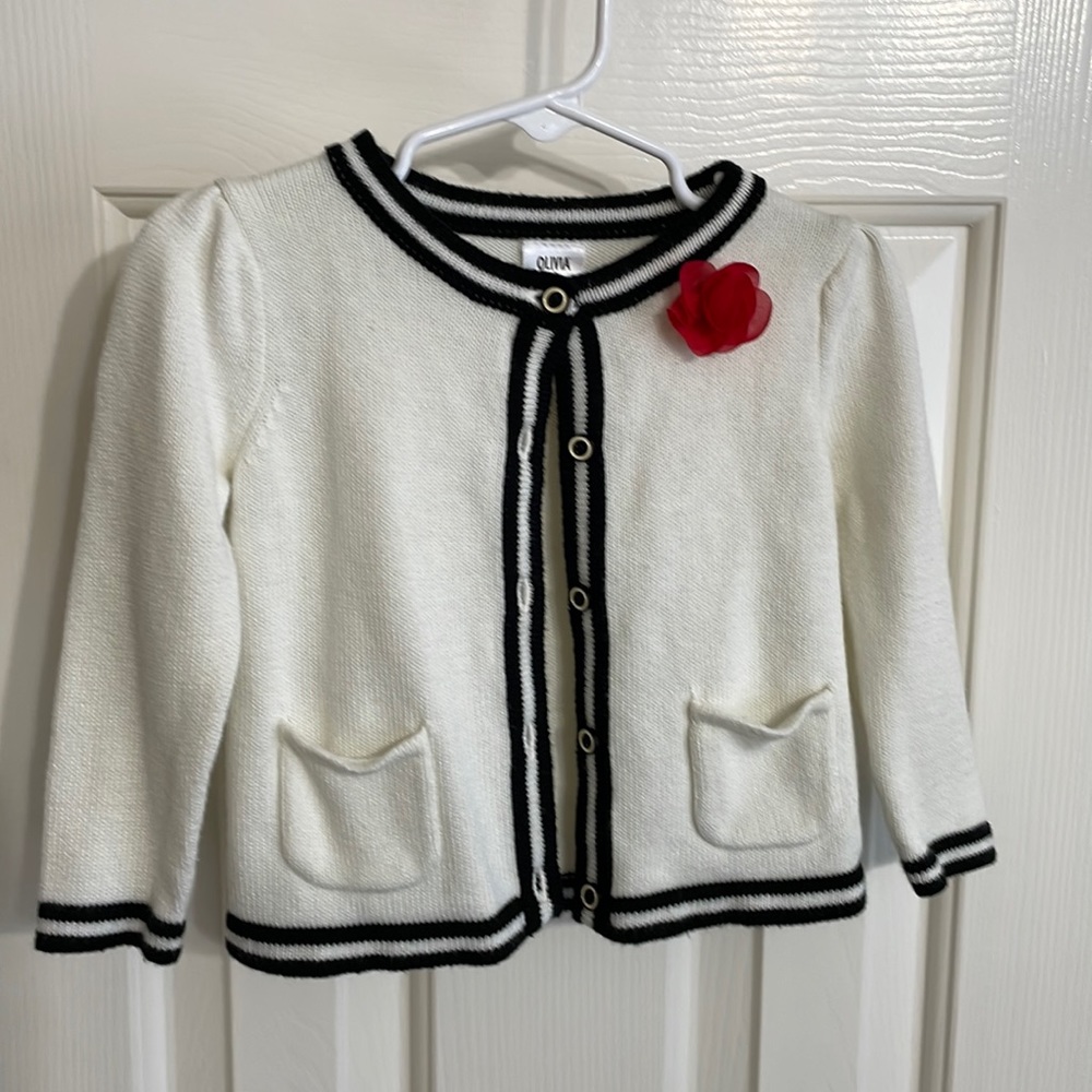 Olivia the Pig by Gymboree cardigan 18-24 m like new